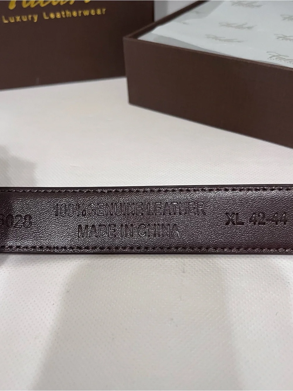 Falari Brown Leather Belt NWT